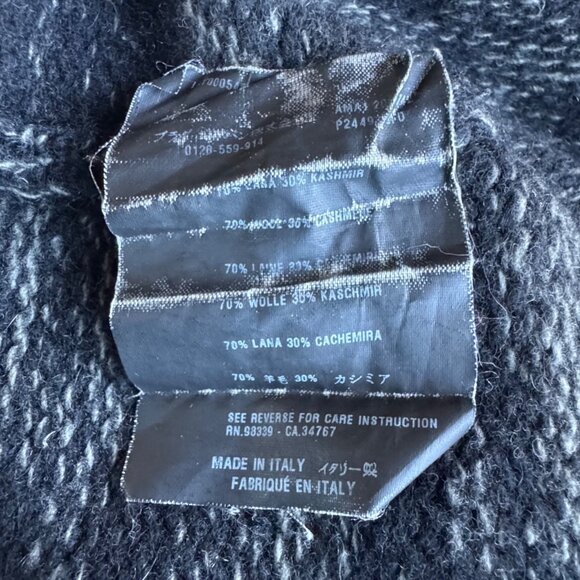 PRADA Gray Gradient Sweater Womens 2 38 Soft Wool Cashmere Australian Exclusive - Picture 13 of 13